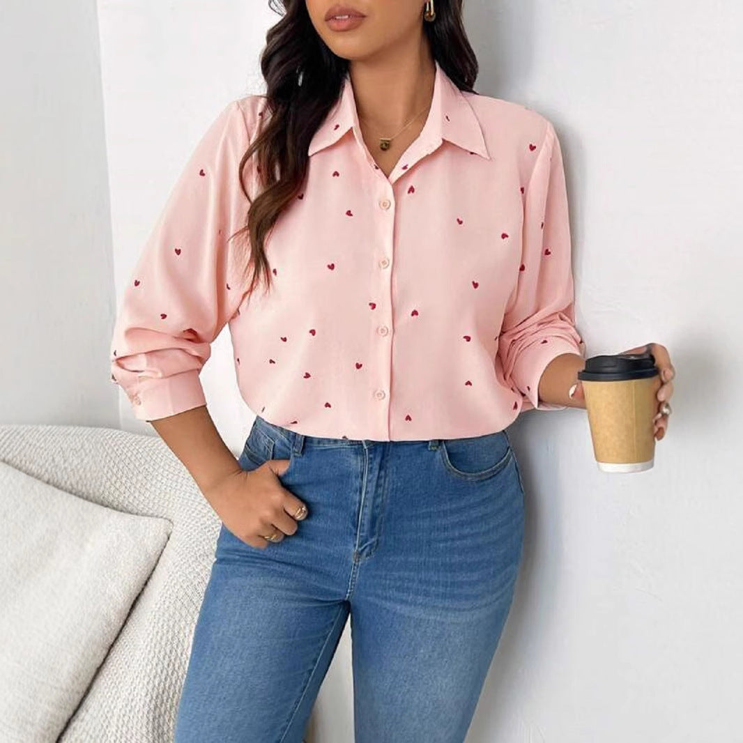 Gertrudis® | Women'S Blouse With Heart Pattern