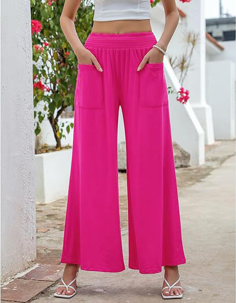 Julieta® | Women'S Comfortable Culottes With Elastic Waistband And Side Pockets