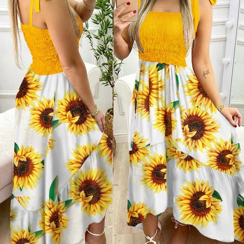 Xenia® | Women'S Floral Maxi Dress With Adjustable Shoulder Straps