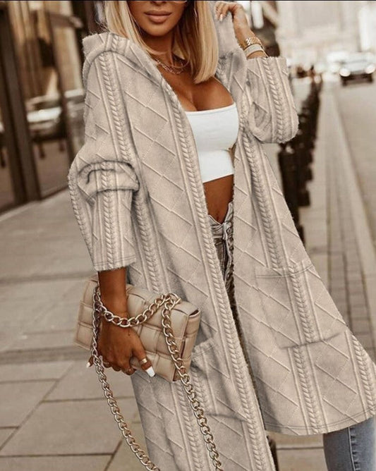 Jimena | Long hooded jacket for women