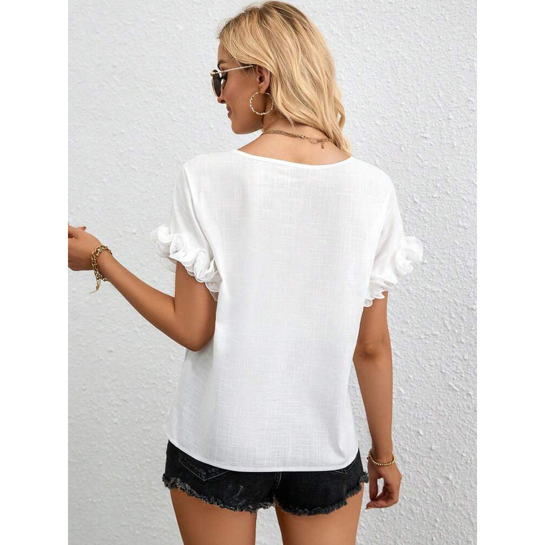 Justina® | Women'S Blouse With Ruffle Details And Airy Fit