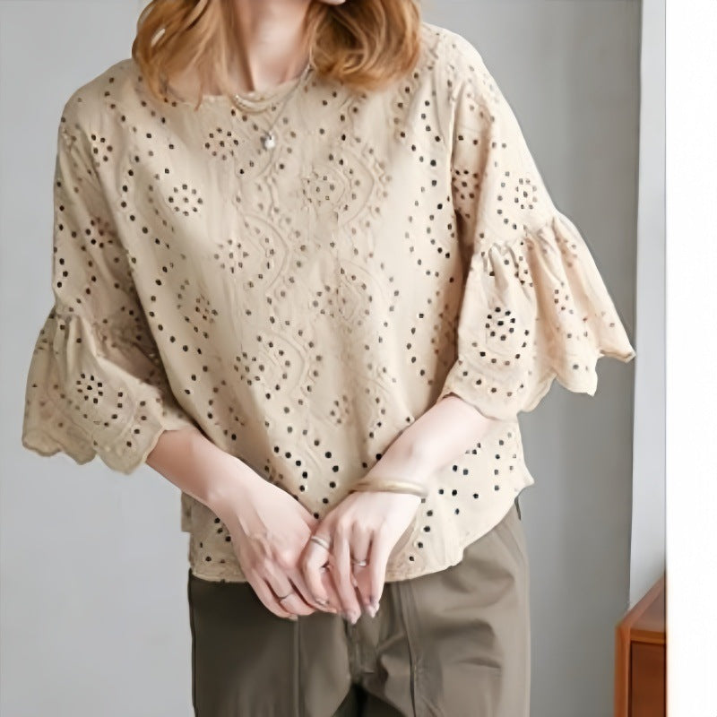 Patricia® | Women'S Eye-Hole Embroidered Blouse
