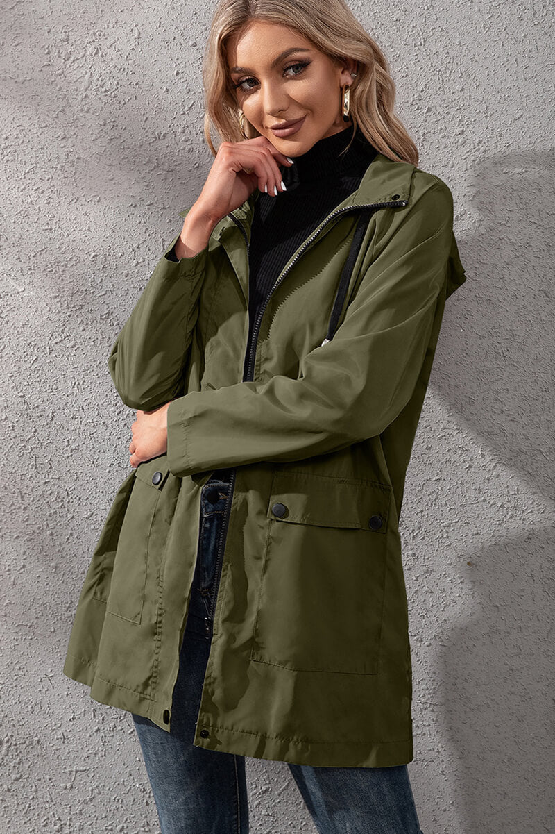 Yasmina | Urban waterproof windbreaker with hood
