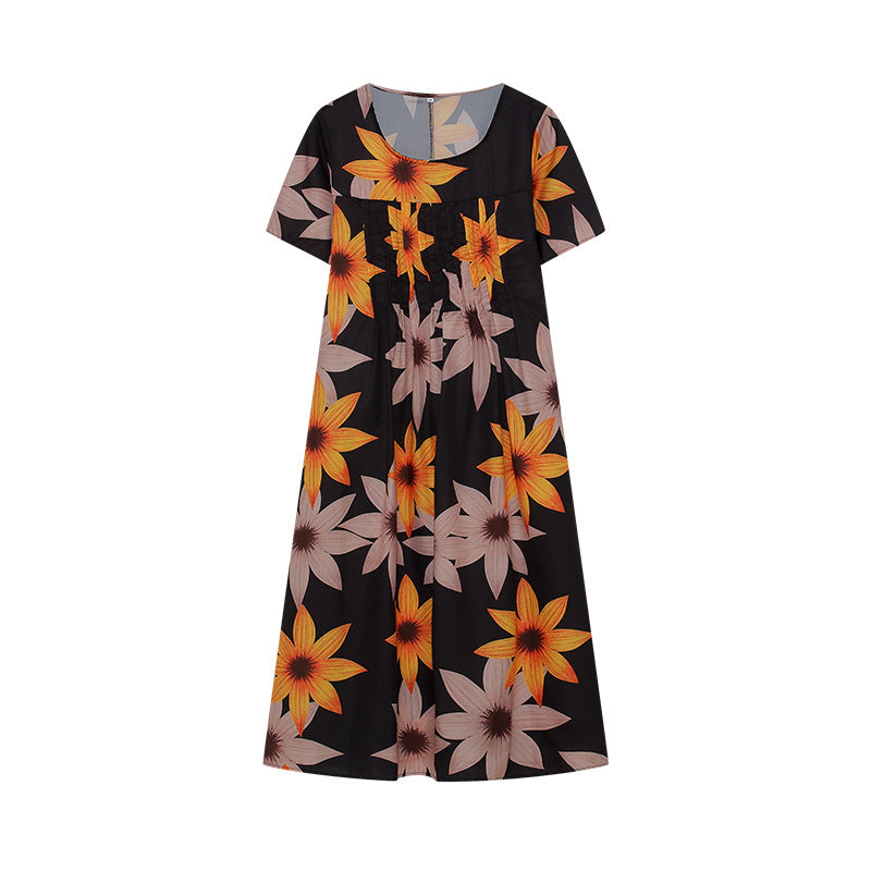 Jenni® | Women'S Floral Midi Dress With Pleated Design