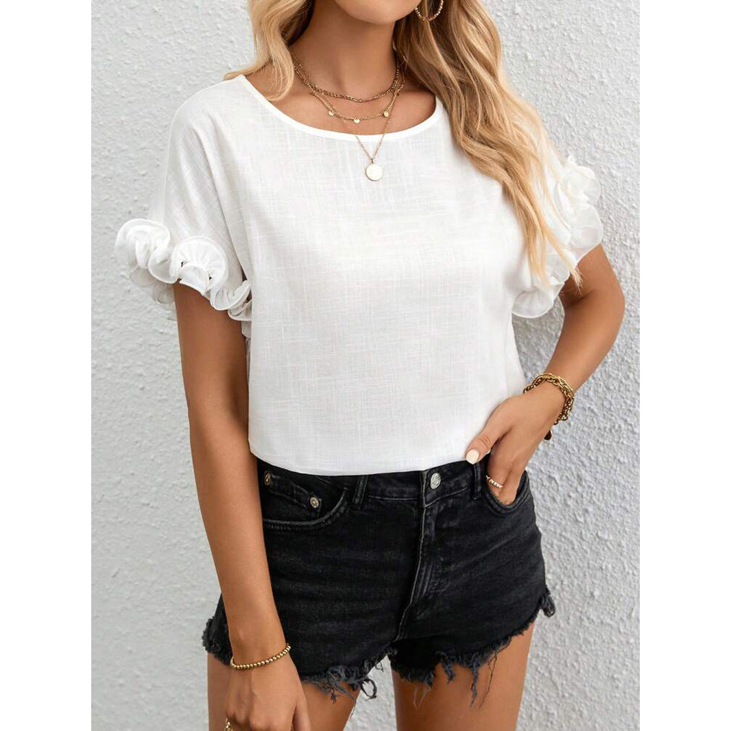 Justina® | Women'S Blouse With Ruffle Details And Airy Fit