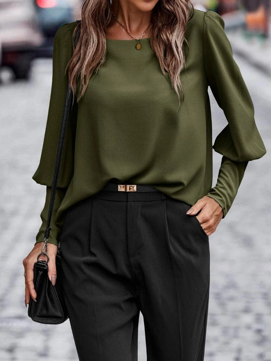 Ausencia® | Blouse With Puff Sleeves