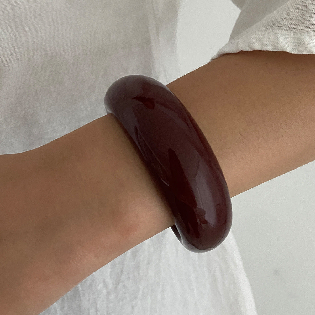 Smooth Wide Gold Foil Tie Dye Bracelet