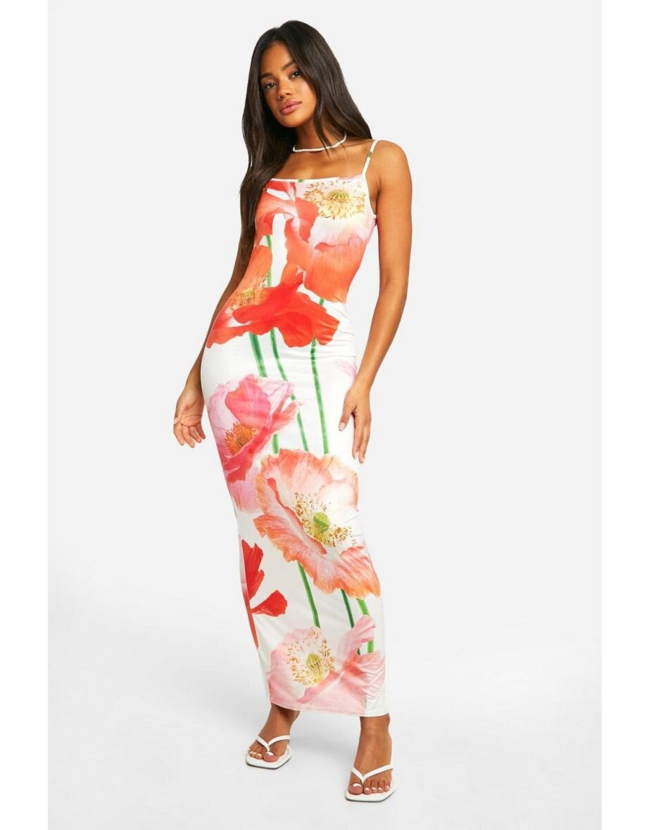 Lucía® | Women'S Flower Briefs Maxi Dress