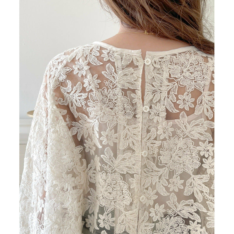 Mónica® | Women'S Floral Lace Overlay Blouse