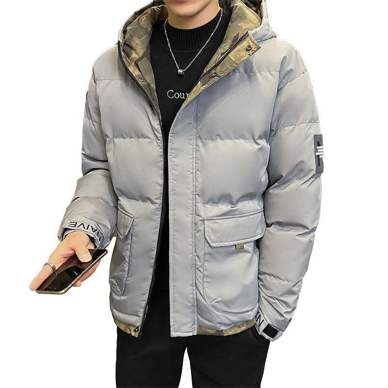 Rita | Men's hooded down jacket with quilted design