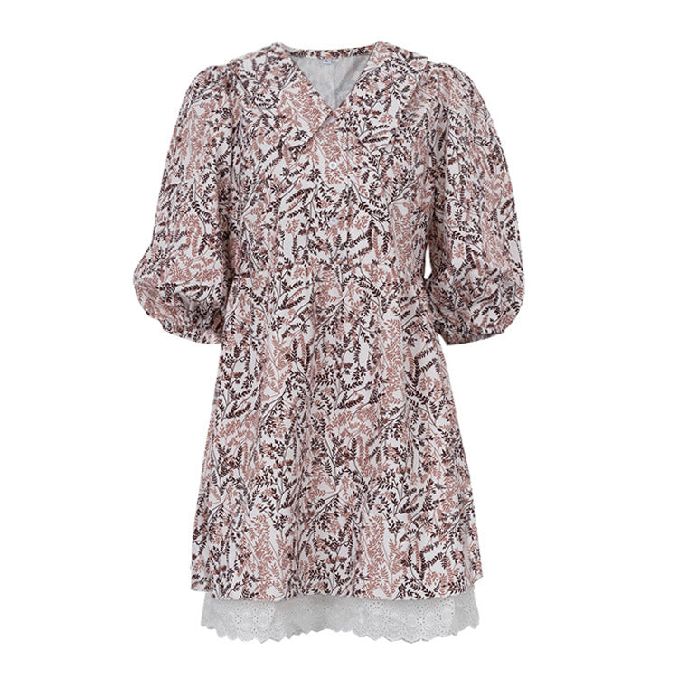 Mariola® | Women'S Blouse Dress With Floral Pattern And Puff Sleeves