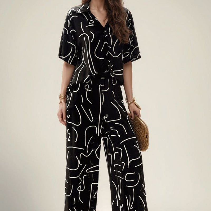 Paulina® | Women'S Abstract Print Lounge Set