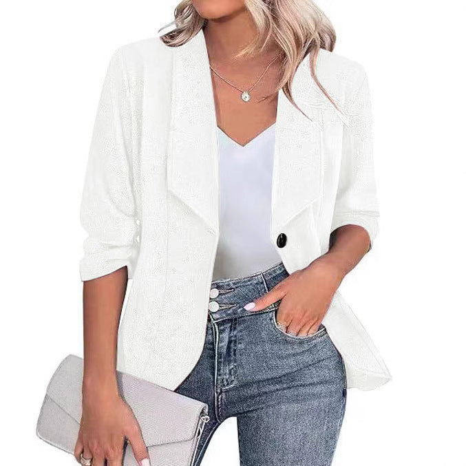 Irene® | Women'S Blazer Jacket With Glitter Accents And Figure-Shaping Cut