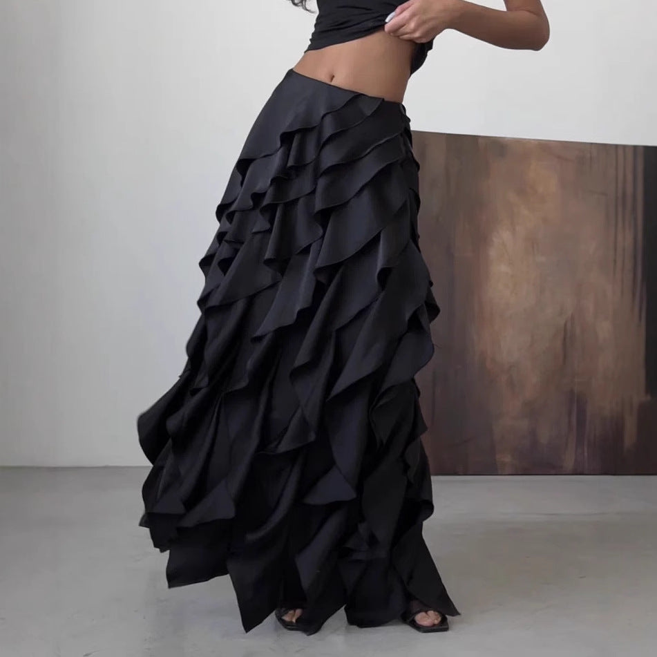 Mercedes® | Women'S Evening Dress With Flowing Ruffle Details