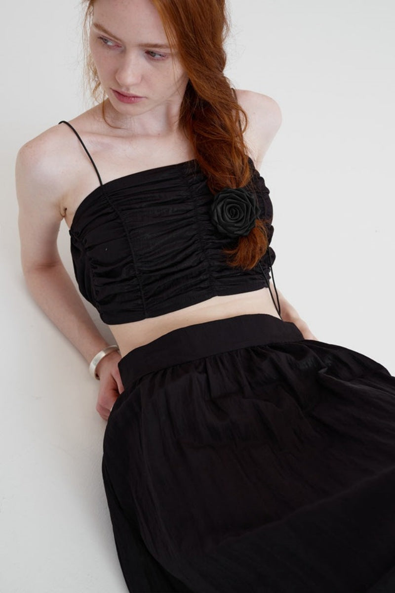 Georgina® | Sleeveless Bandeau Top With Pleats