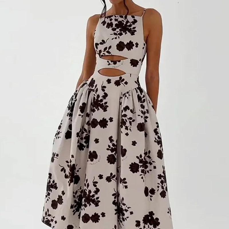 Karen® | Women'S A-Line Dress With Cut-Outs And Floral Print