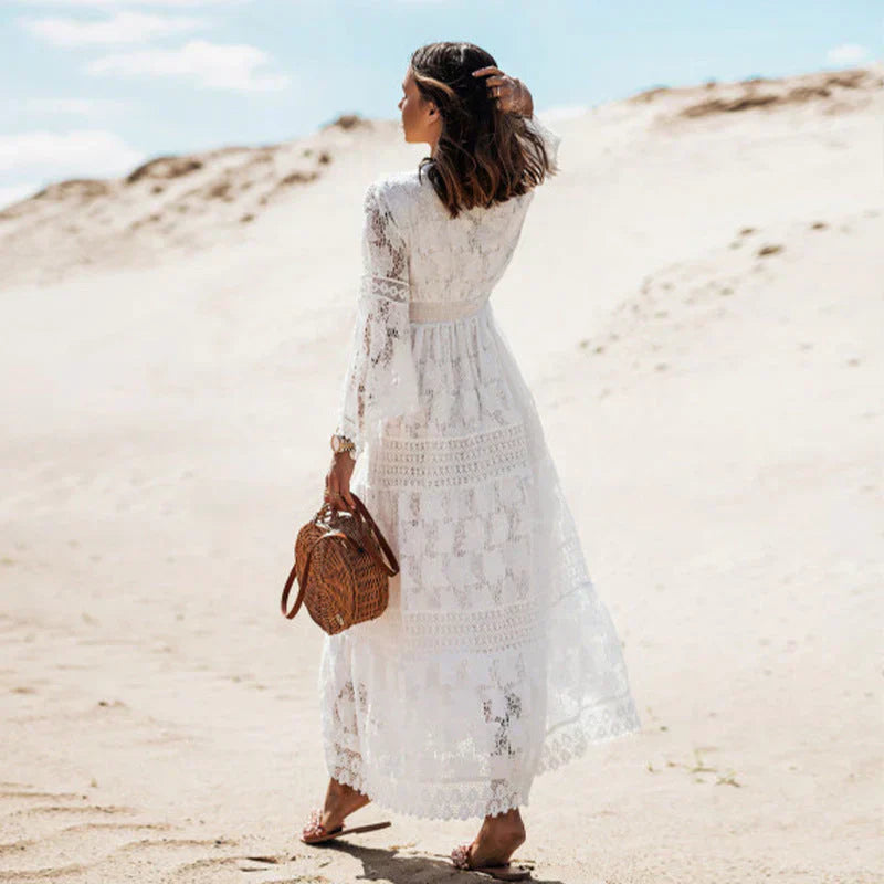 Jessica | Women’s Summer Bohemian Long Sleeve Maxi Dress