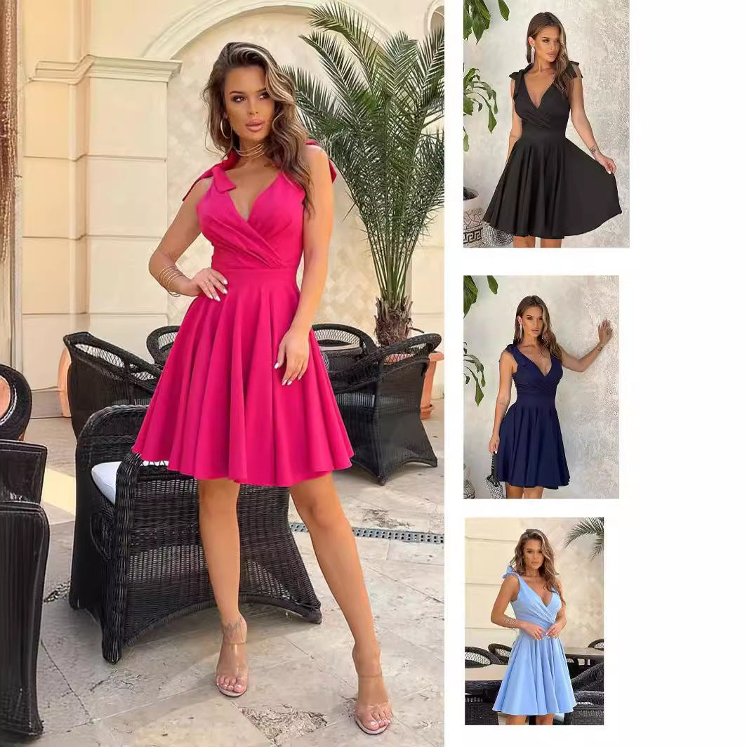 Lucía® | Women'S A-Line Wrap Dress With Adjustable Straps