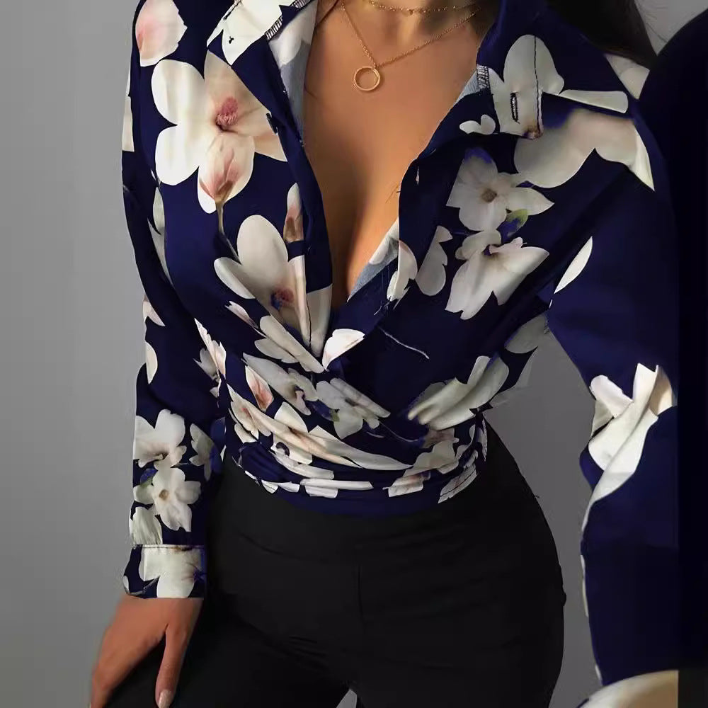 Glenda® | Women'S Blouse With Creative Print And Elegant Details