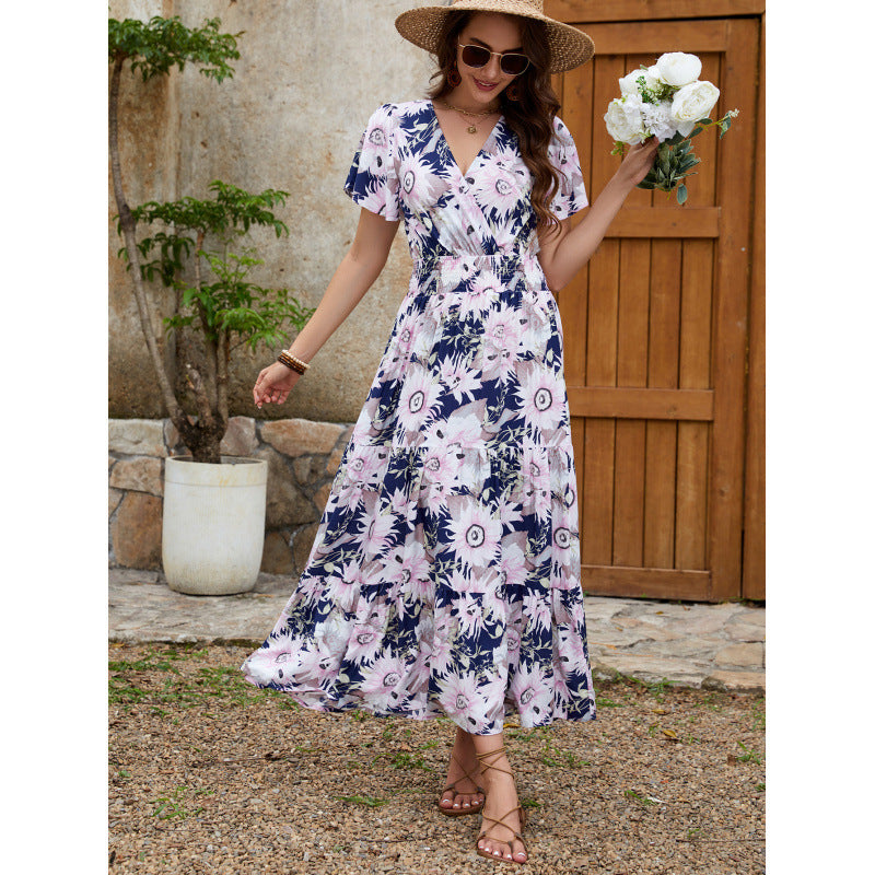 Violeta® | Women'S Floral Wrap Midi Dress