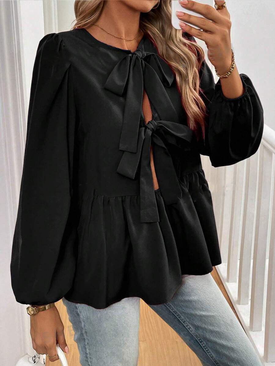 Concepción® | Women'S Blouse With Elegant Bow Details And Voluminous Sleeves