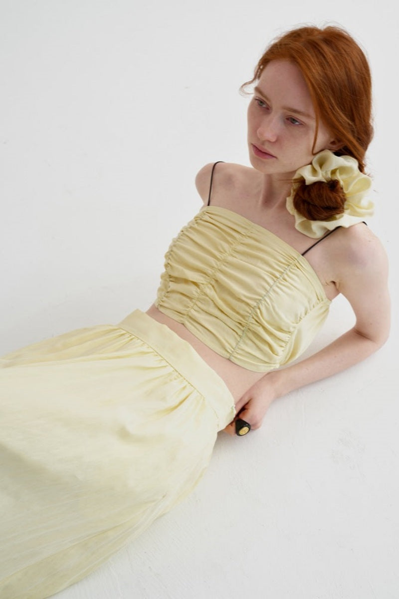 Georgina® | Sleeveless Bandeau Top With Pleats