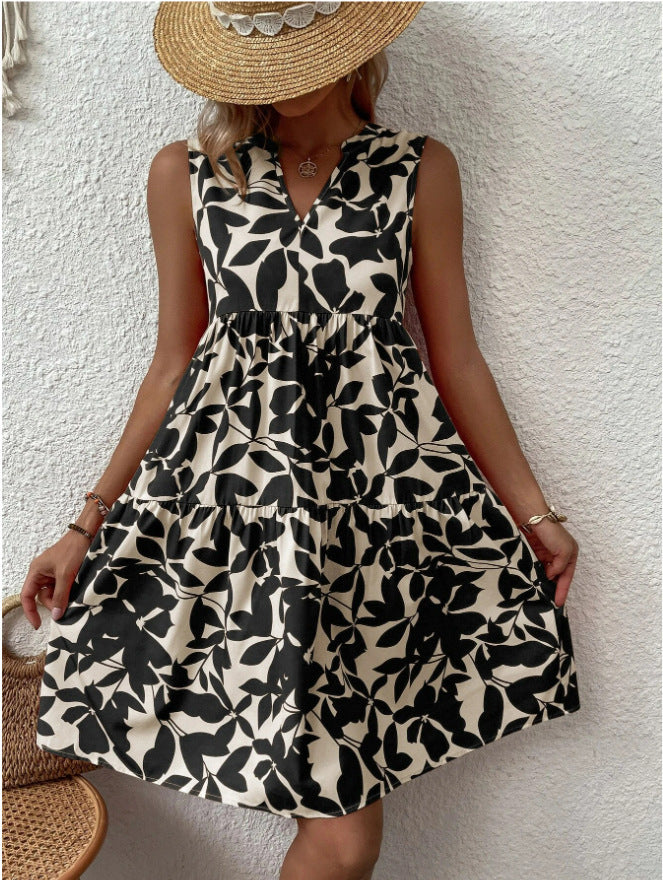 Julieta® | Women'S A-Line Sleeveless Summer Dress With V-Neck Design