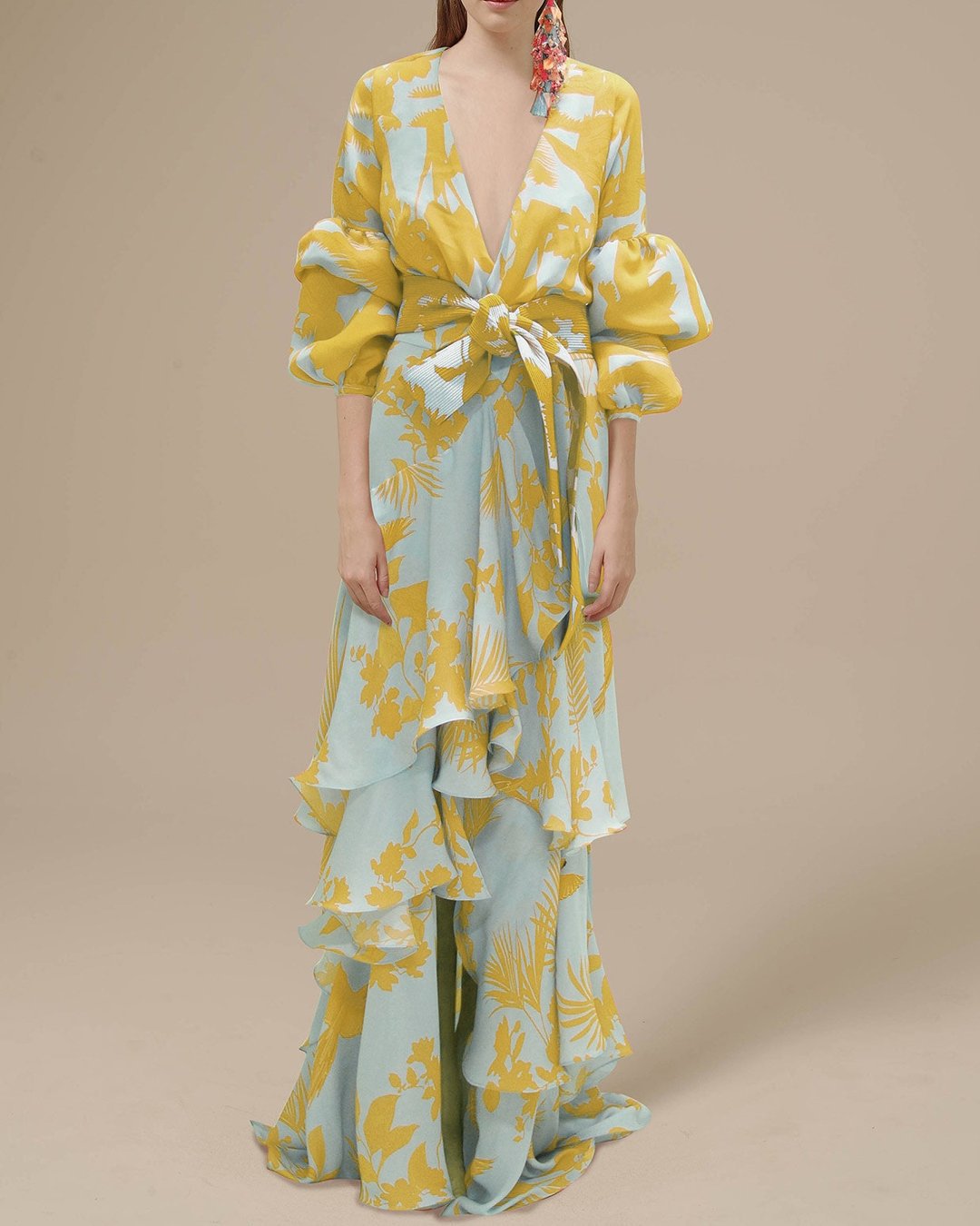 Erica® | Printed Chiffon Party Dress