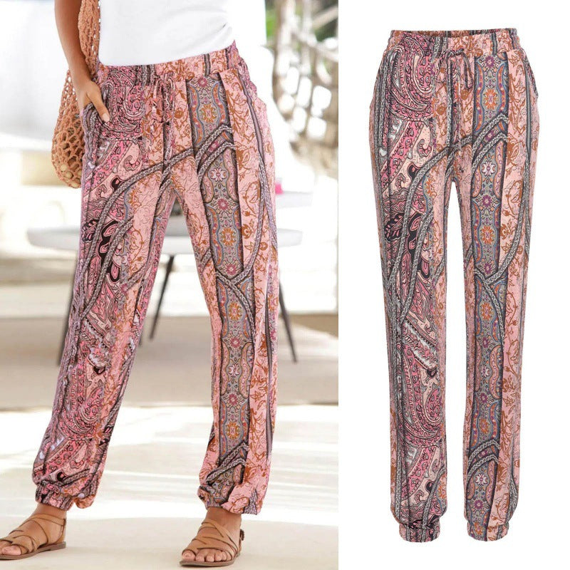 Emilia® | Women'S Floral Pattern Leisure Trousers