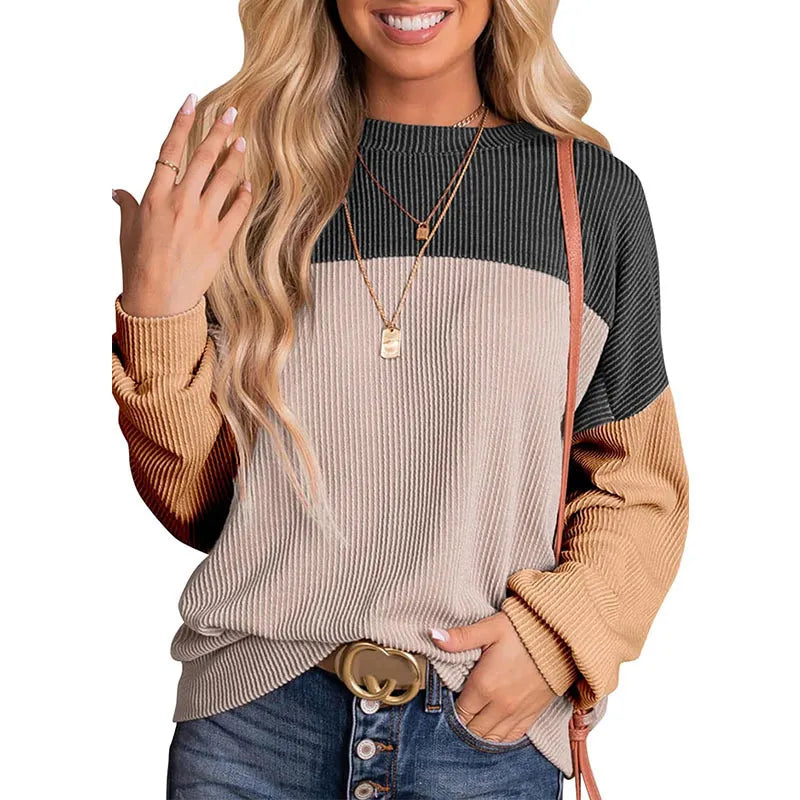 Leire | Casual crew neck pullover sweatshirt