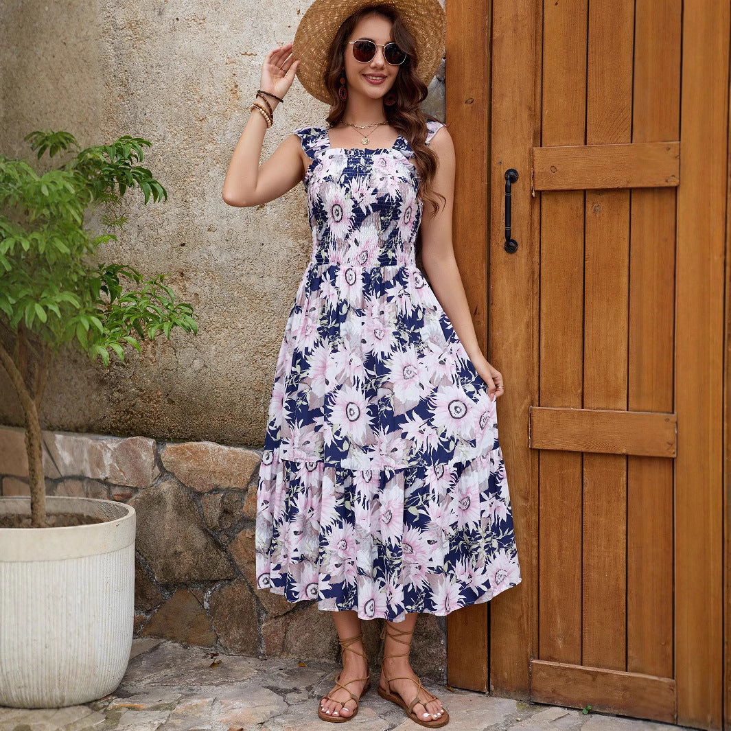 Fabiana® | Women'S Floral Ruffle Maxi Dress