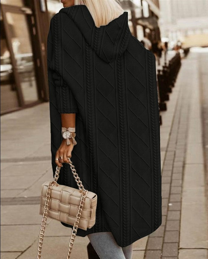 Jimena | Long hooded jacket for women