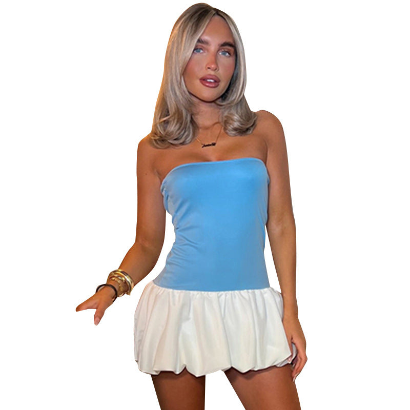 Vanessa® | Women'S Flared Summer Dress With Bustier Top And Ruffle Hem