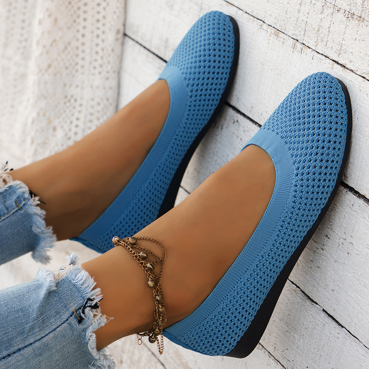 Mónica® | Women'S Breathable Knit Ballet Shoes