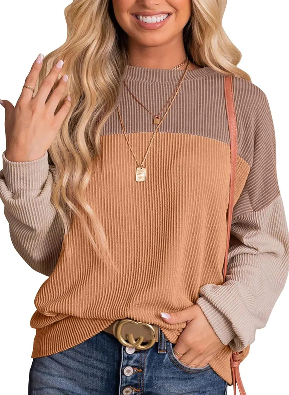 Leire | Casual crew neck pullover sweatshirt
