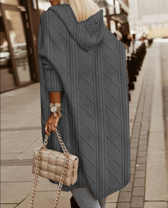Jimena | Long hooded jacket for women