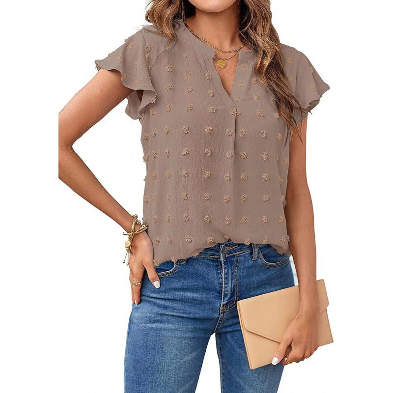 Merced® | Women'S Blouse Shirt With Ruffle Sleeves