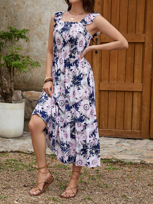 Fabiana® | Women'S Floral Ruffle Maxi Dress