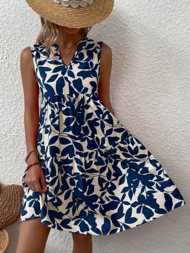 Julieta® | Women'S A-Line Sleeveless Summer Dress With V-Neck Design