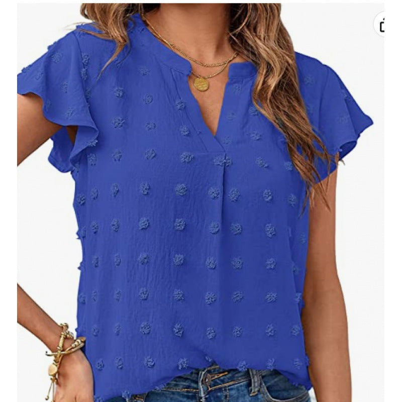 Merced® | Women'S Blouse Shirt With Ruffle Sleeves