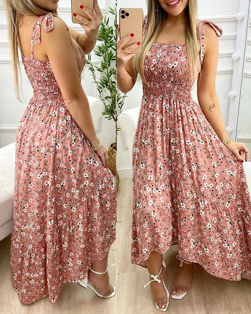 Xenia® | Women'S Floral Maxi Dress With Adjustable Shoulder Straps