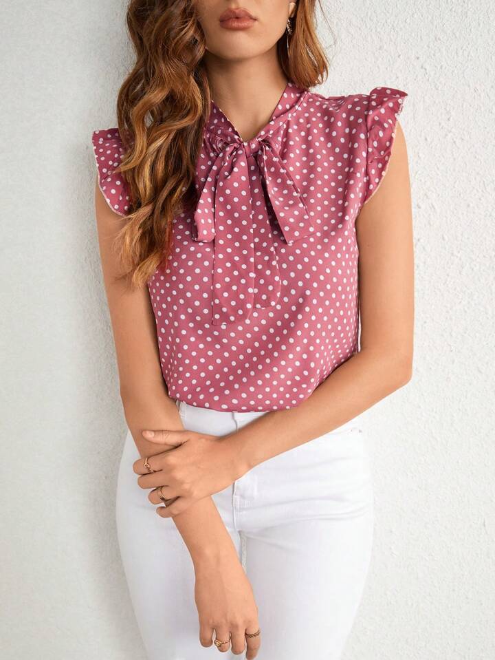 Bianca® | Women'S Blouse With Decorative Bow Collar And Ruffle Details