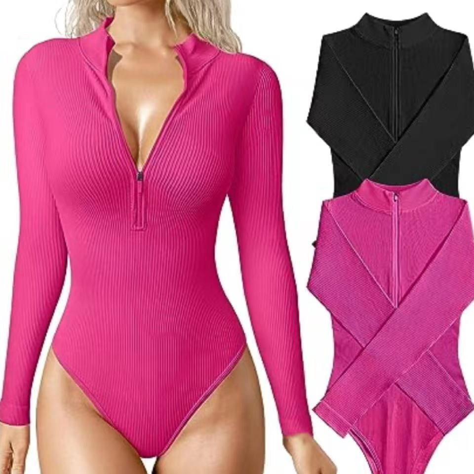 Vera® | Women'S Zip-Up Swimsuit With Long Sleeves