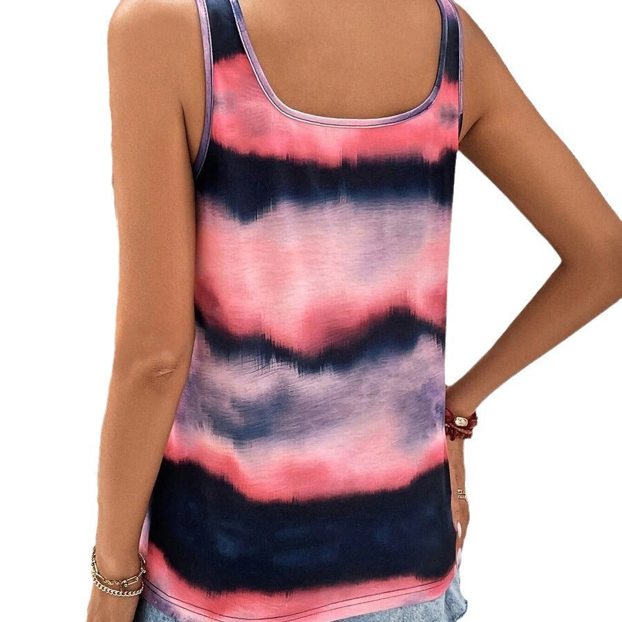 Silvia® | Women'S Sleeveless Tank Top In A Modern Color Pattern