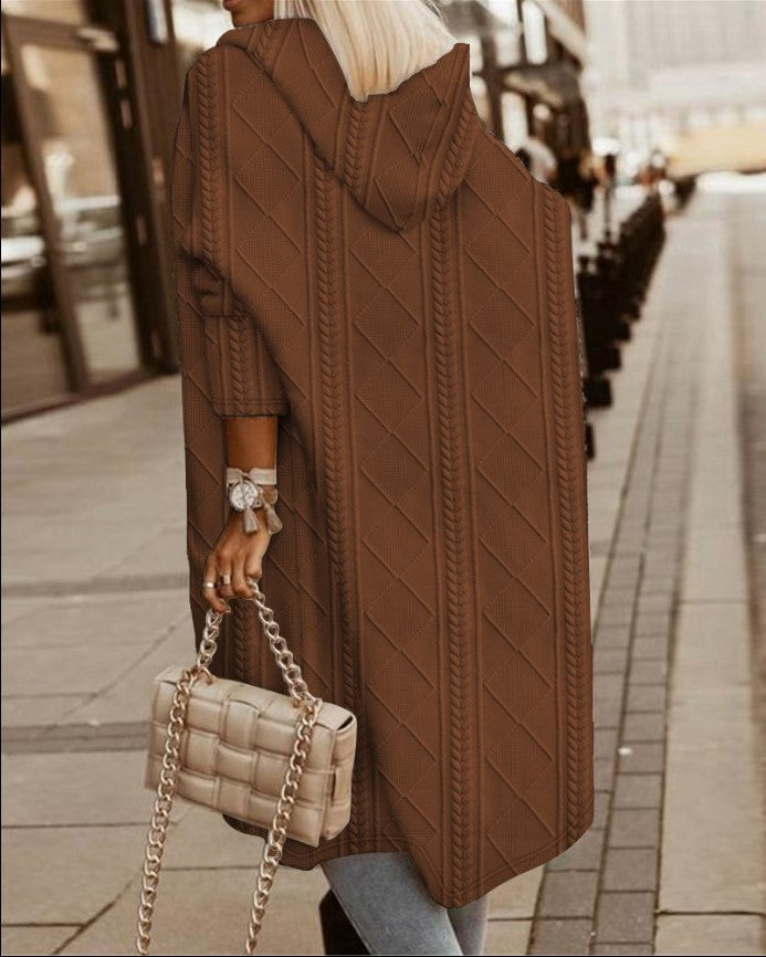 Jimena | Long hooded jacket for women