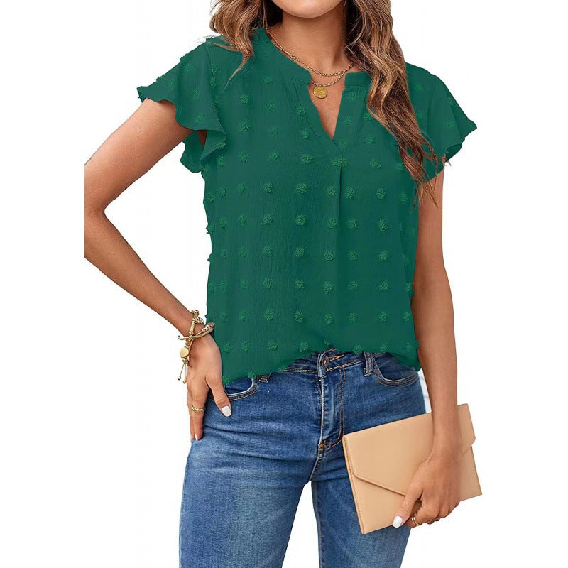 Merced® | Women'S Blouse Shirt With Ruffle Sleeves