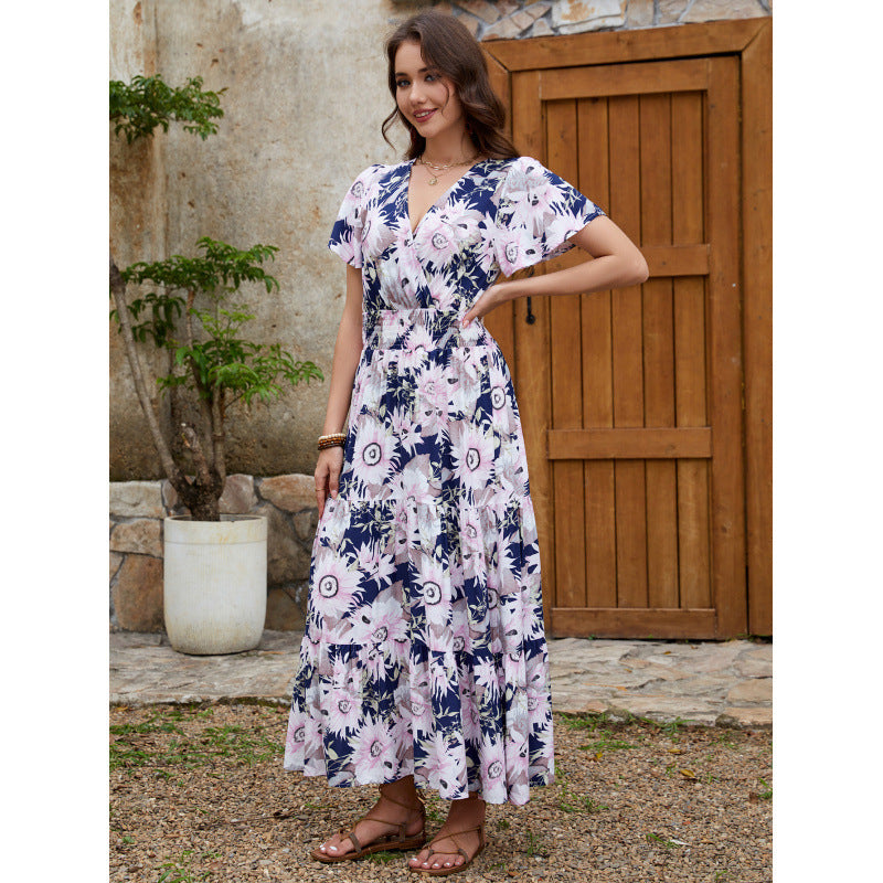 Violeta® | Women'S Floral Wrap Midi Dress