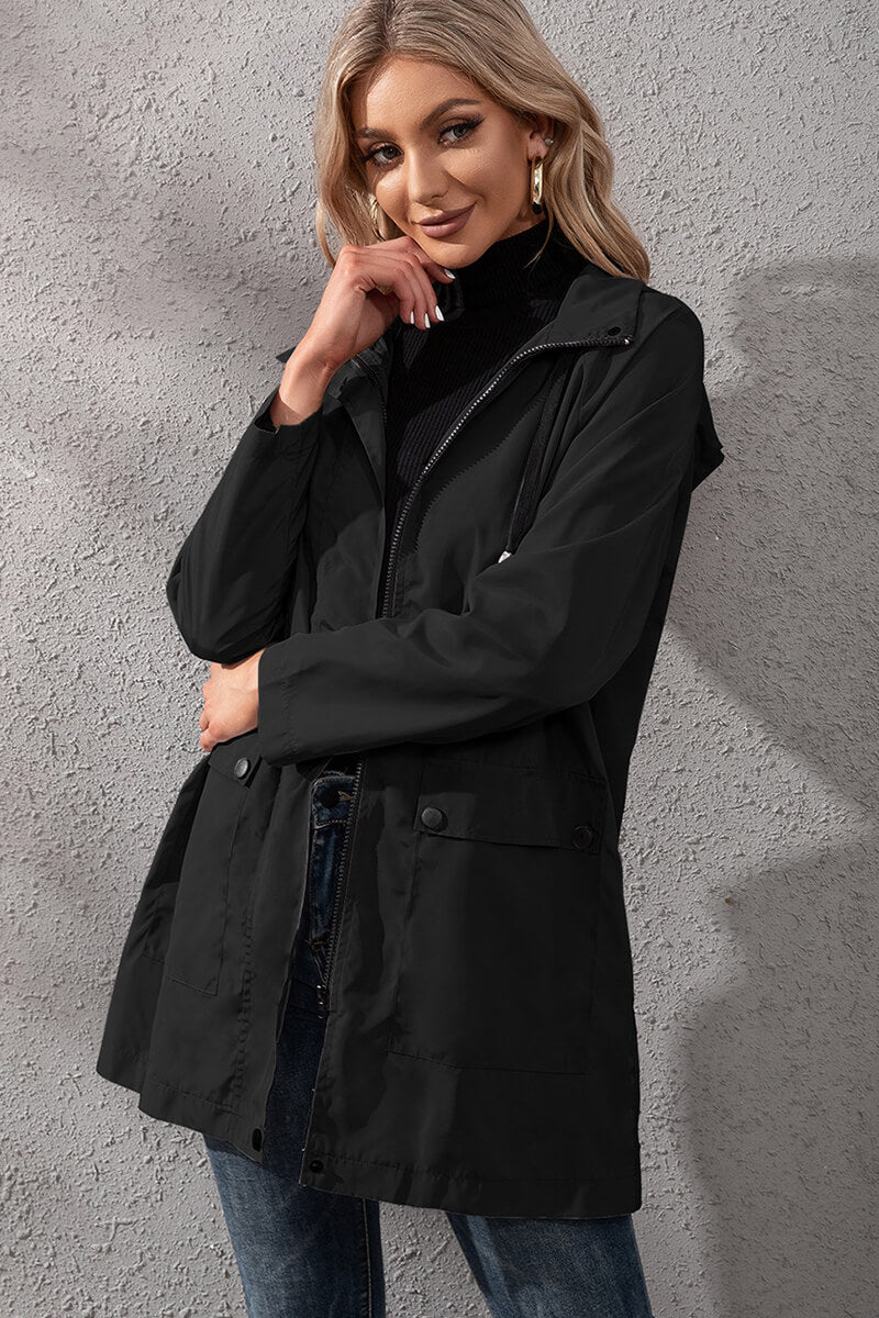 Yasmina | Urban waterproof windbreaker with hood