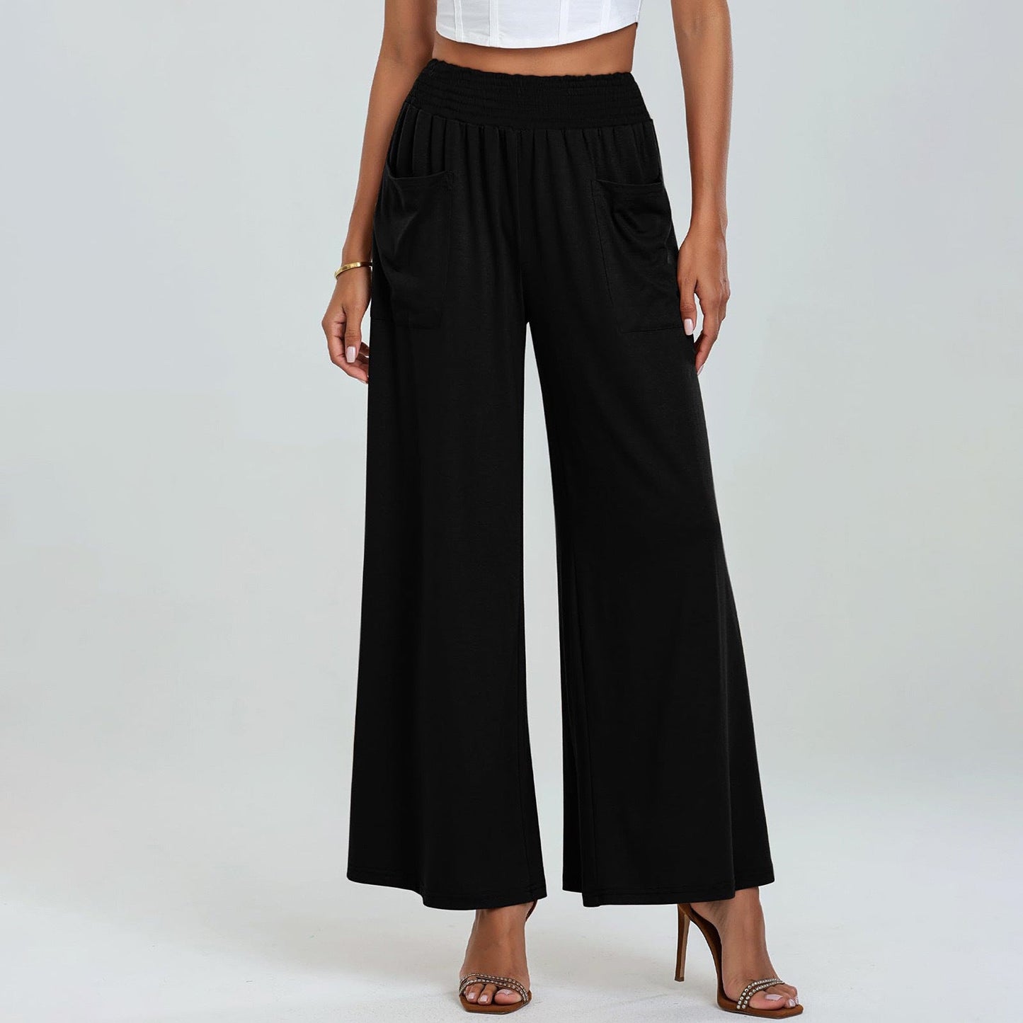 Julieta® | Women'S Comfortable Culottes With Elastic Waistband And Side Pockets