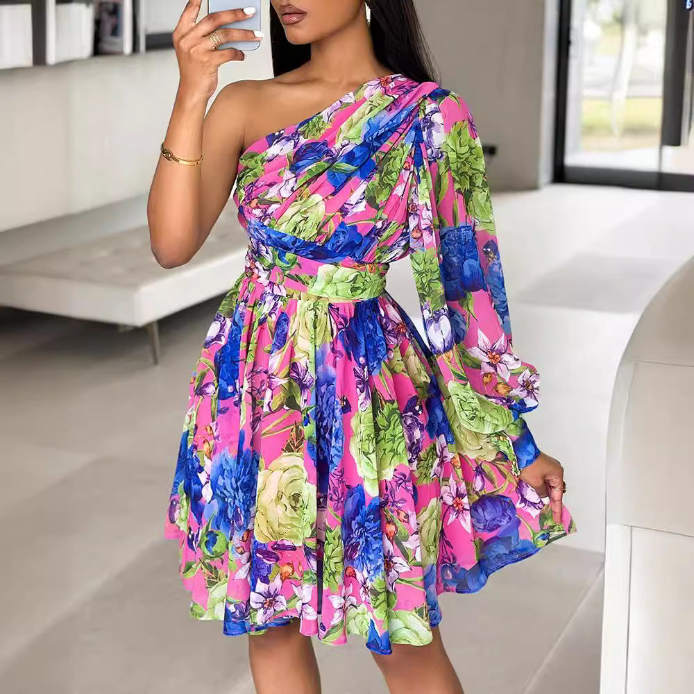 Teresa® | Women'S Asymmetric Floral Mini Dress